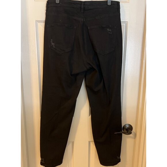 Wax Jean Collection Black Modest Distressed Jeans 13/31 Skinny‎ Stretch - Picture 2 of 10